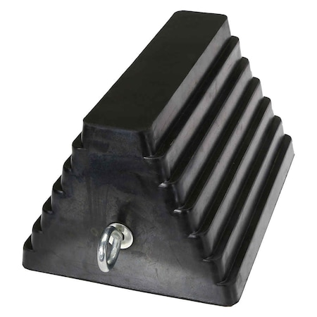 Us Cargo Control 9-1/4" Rubber Double-Sided Wheel Chock with Eye Bolt WC975